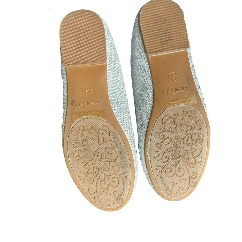 Dream Pairs Silver Dress Shoes with Rhinestone Embellishments kids